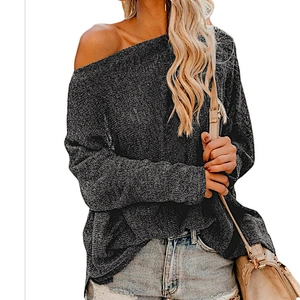 High Quality Comfortable Sexy Batwing Sleeve Knitwear