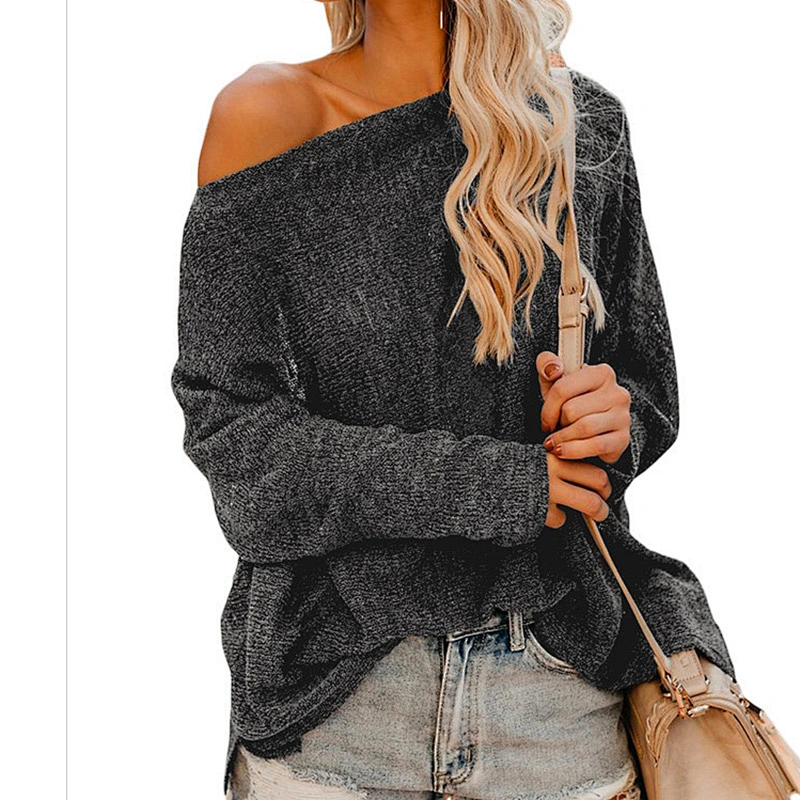 High Quality Comfortable Sexy Batwing Sleeve Knitwear