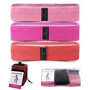 Pull up 3pcs Resistance Bands for Legs and Butt Exercise Fitness Yoga Bands Customized Logo Packing