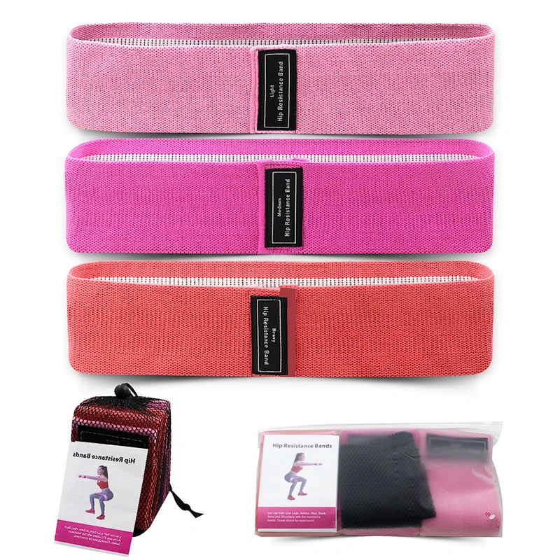 Pull up 3pcs Resistance Bands for Legs and Butt Exercise Fitness Yoga Bands Customized Logo Packing