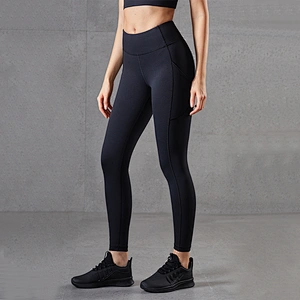 Lily Fashion New Arrival  Women Workout Track Yoga Pants High Waist Sport Leggings Pocket Tummy Control Jogger Pants