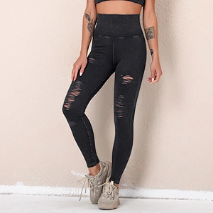 Women Sexy Butt Lifting Yoga Leggings Sport Tights Hollow Out Tummy Control High Waist Seamless Yoga Pants