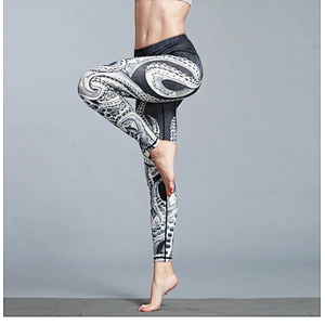 Custom Logo Printing Seamless Sports Fitness Dance Yoga Pants Leggings for women
