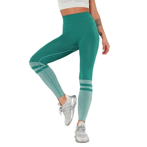 Women's Tummy Control Butt Lift Yoga Fitness Workout Sports Pants High Waist Stripe Yoga Pants Leggings Bottoms