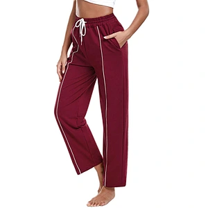 New women anti-wrinkle joggers blank elastic Sweatpants Ladies Track Pants Lounge Pant