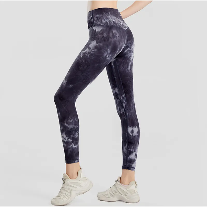 Amazon Top Seller Womens High Waist Tight Gym Yoga pants Leggings Tie Dye Yoga fitness Sports Pants