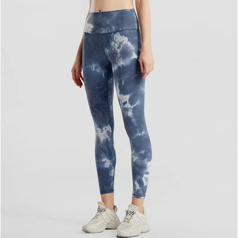 Amazon Top Seller Womens High Waist Tight Gym Yoga pants Leggings Tie Dye Yoga fitness Sports Pants