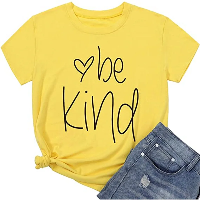 Custom Design Women's Summer V neck T Shirts Graphic Tees Basic Casual Loose Shirts Tops