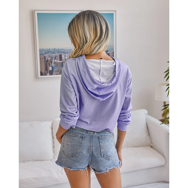 Women's Tie Dye Printed Long Sleeve Hooded Sweatshirt Casual Loose Hoodies Pullover Tops Shirts
