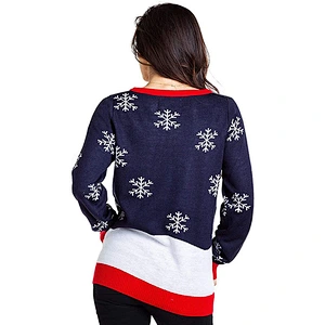 Amazon Top Unisex Long Sleeve Christmas Sweater Tops Funny Santa Ugly Christmas Sweater