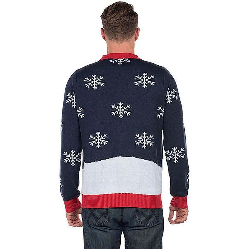 Amazon Top Unisex Long Sleeve Christmas Sweater Tops Funny Santa Ugly Christmas Sweater