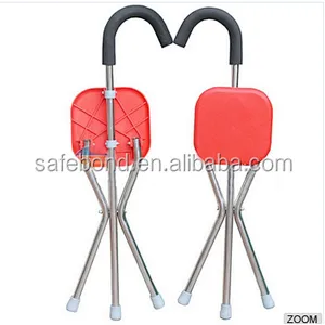 Stainless Steel Folding Cane with Seat /Folding Cane Seat