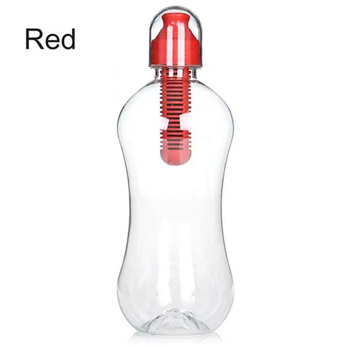 Activated Carbon 550ml Custom Bottle plastic drink water bottle with filter