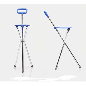 Rehabilitation Therapy Supplies walking stick with seat for old people