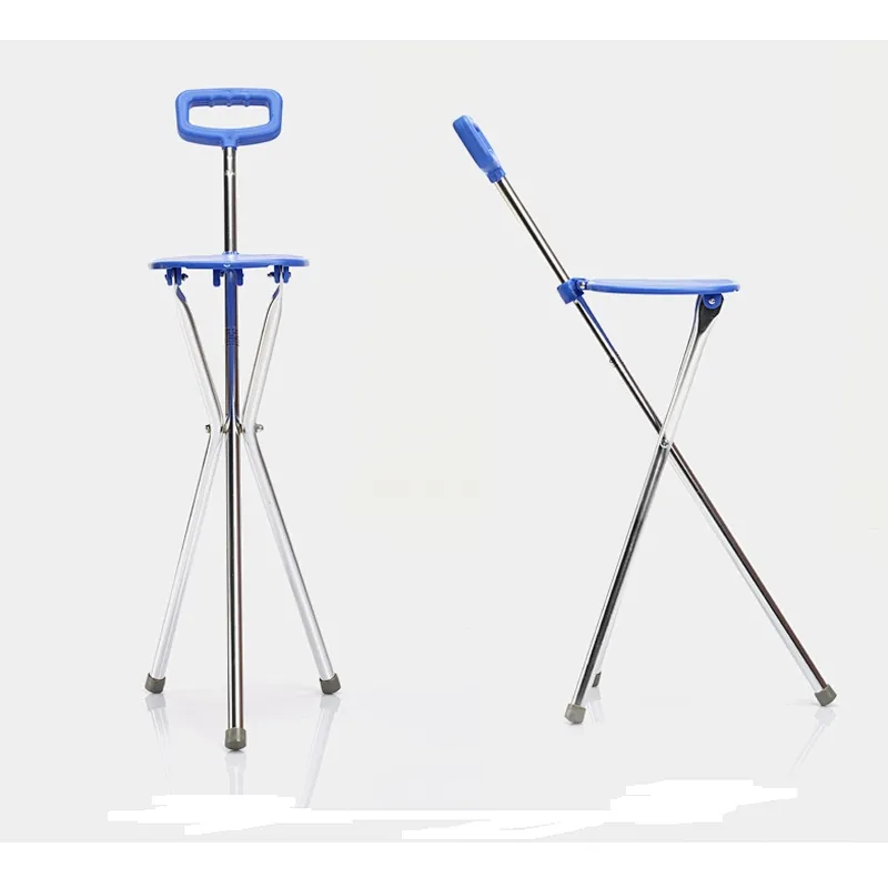 Rehabilitation Therapy Supplies walking stick with seat for old people