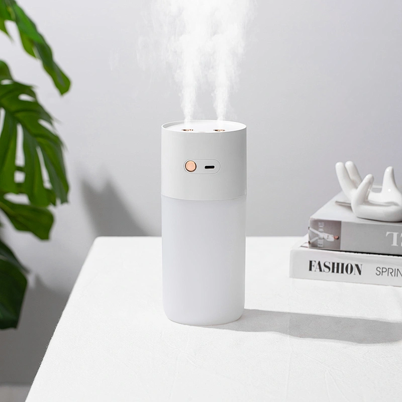 USB Wireless Commercial Humidifier Cool Mist LED Night Light Mute Air Humidifier Double Spray cute humidifier 400ml Cool Mist LED Night Light Mute Air Humidifier USB Wireless Commercial Humidifier