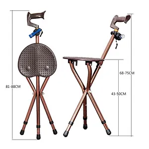 folding cane seat for old man