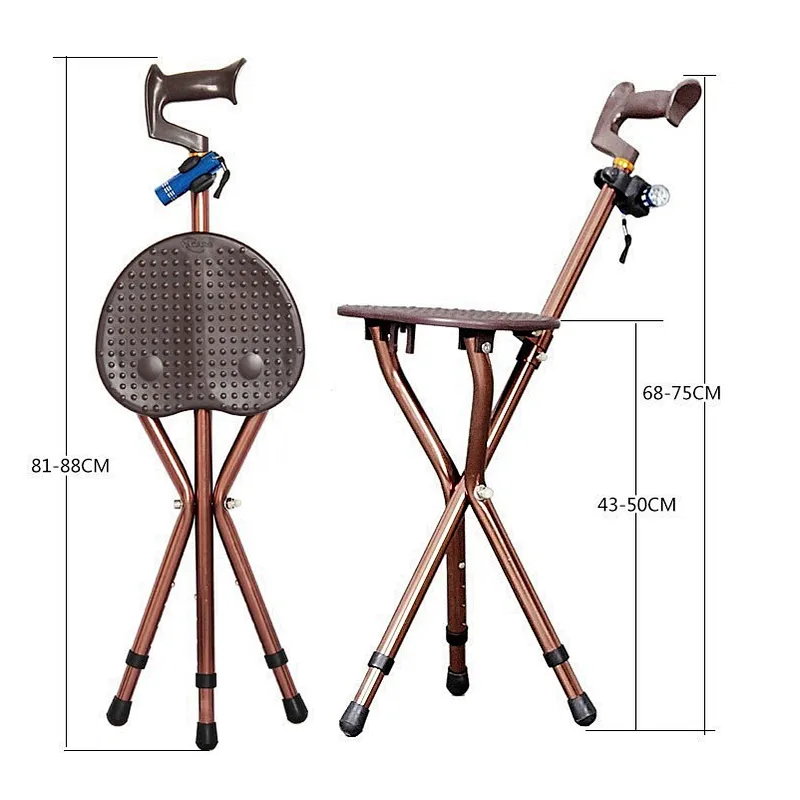 folding cane seat for old man