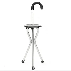 Walking Stick Cane with Seat,Folding Walking Stick Seat