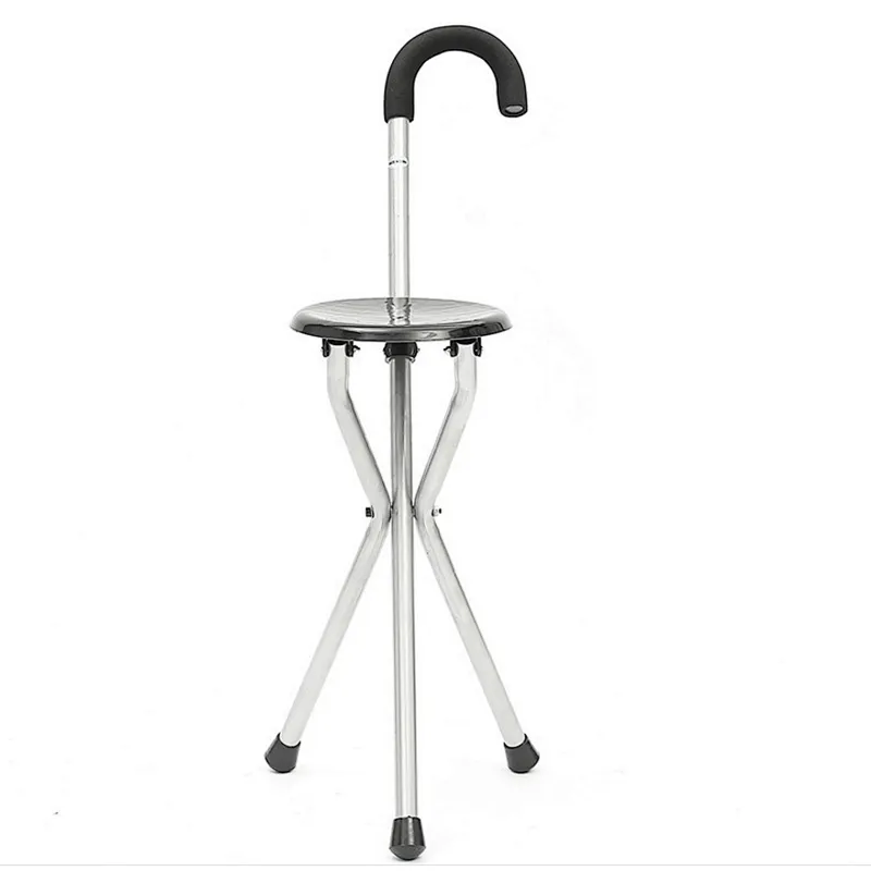Walking Stick Cane with Seat,Folding Walking Stick Seat