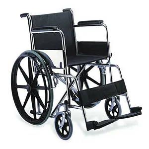 High Quality Sturdy Wheelchair/Soft Manual Wheelchair /Steel Folding Chromed Manual Wheelchair