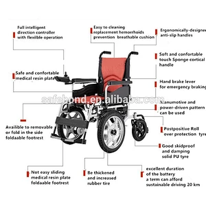 Quality Automatic Electrical Motorized Wheelchair Stair Climbing Trolley Stretcher