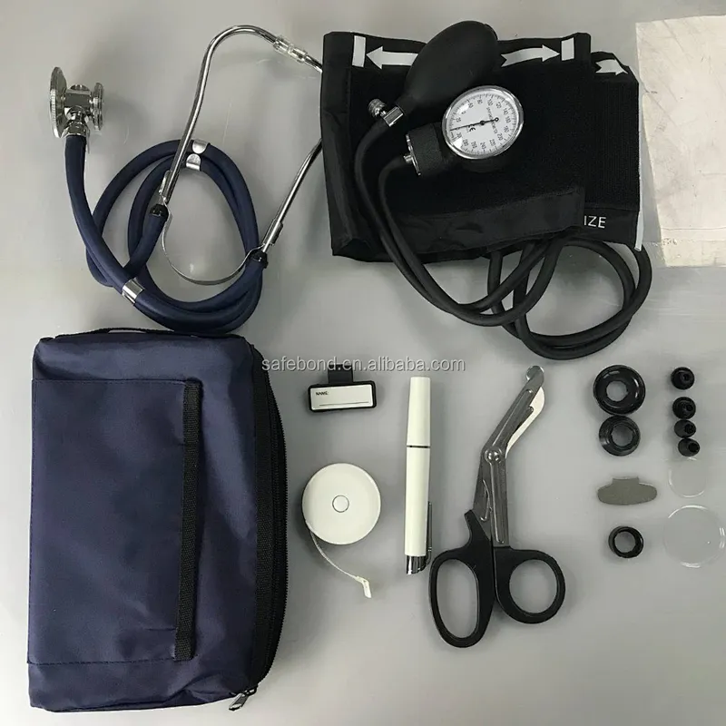 High Quality Doctor Medical Kit Cheap Nurse Kit Portable Stethoscope Kit Electric Blood Pressure Monitor Ce OEM Sphygmomanometer
