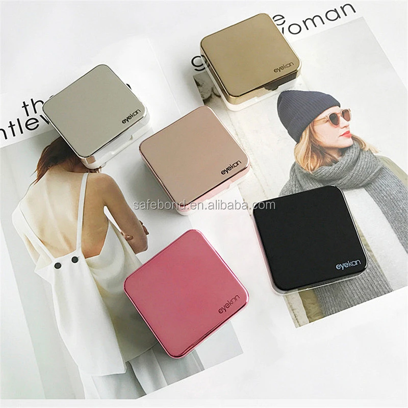 High quality reflective Cover contact lenses case with mirror