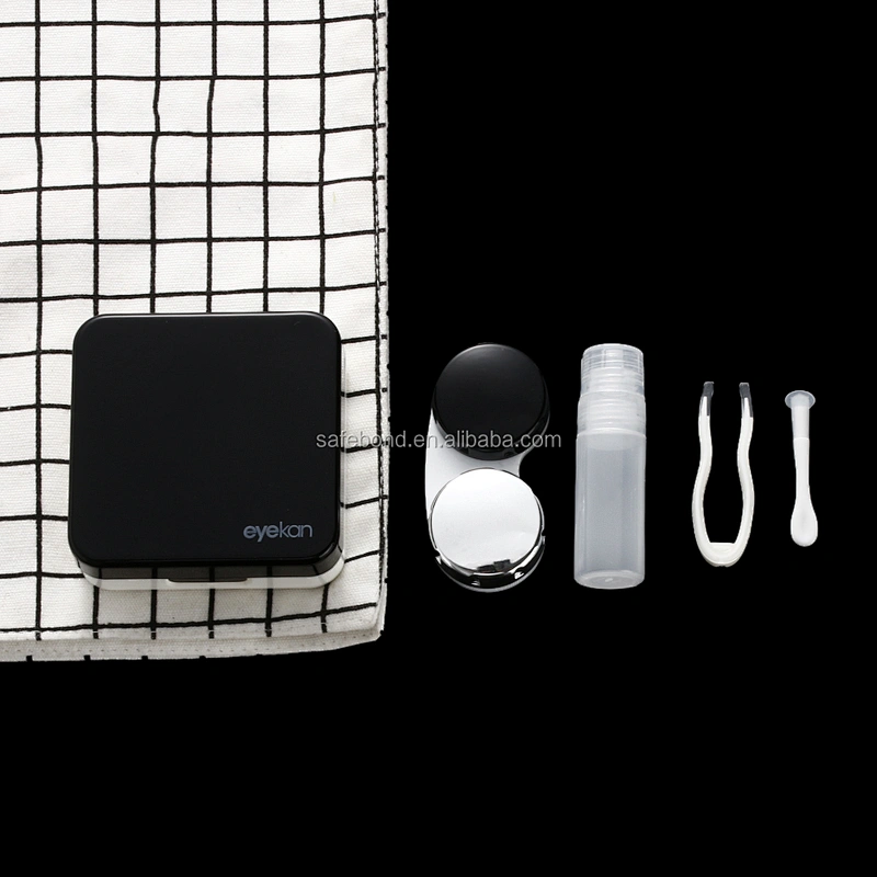 High quality reflective Cover contact lenses case with mirror