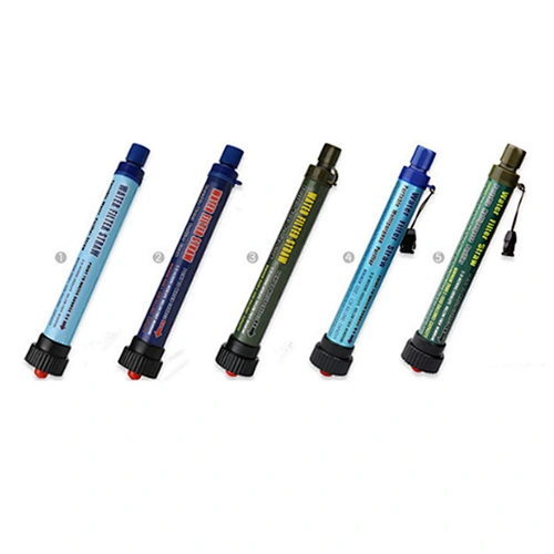 Amazon hot Personal Water Filter 2000L Mini Portable Water Purifier Straw Survival kit Emergency Preparedness for Camping Hiking