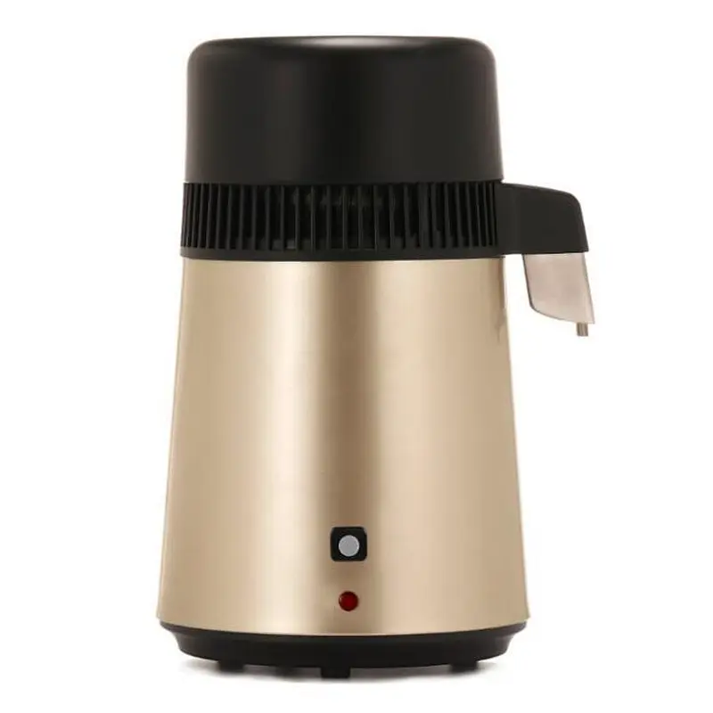 Lab Clinic Home Use 4 L Stainless Steel Pure Water Distiller with Glass Bottle
