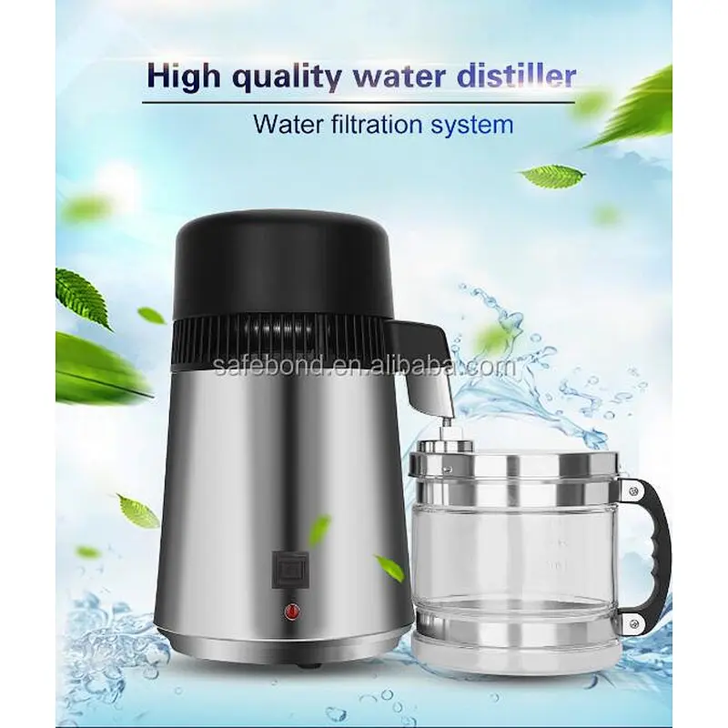 100% Pure Water Machine Body 4l Electric Portable Water Distiller from safebond