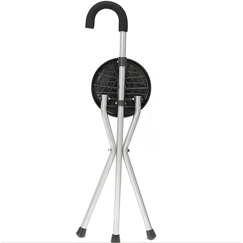 Folding Walking Cane Seat with Three Legs /Cane Chair