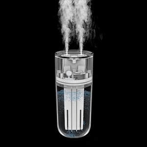 USB Wireless Commercial Humidifier Cool Mist LED Night Light Mute Air Humidifier Double Spray cute humidifier 400ml Cool Mist LED Night Light Mute Air Humidifier USB Wireless Commercial Humidifier