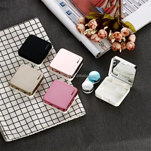 High quality reflective Cover contact lenses case with mirror