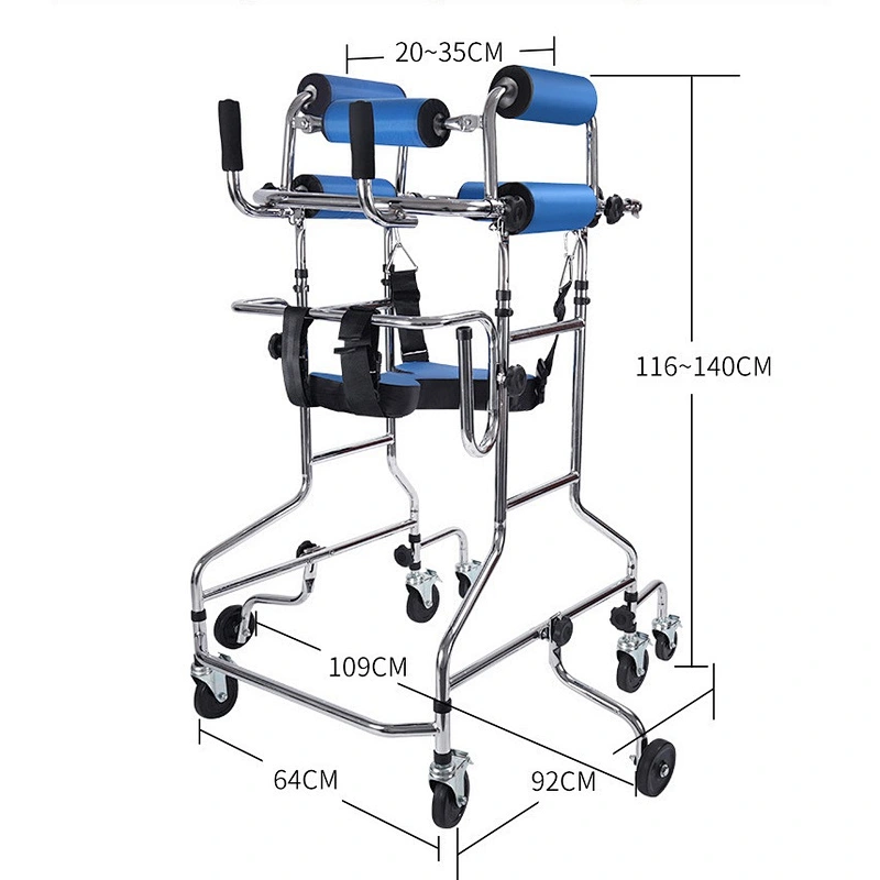 Cerebral Palsy Hemiplegia Patients Walking Training Aids Rehabilitation Walker for Adults