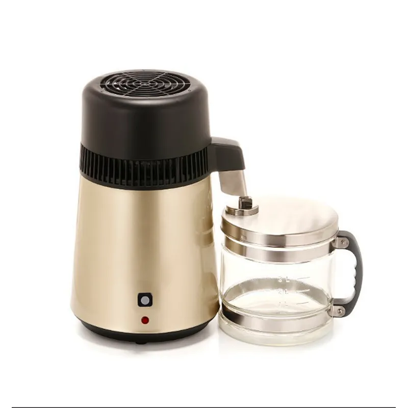 750w water treatment machinery electric water heaters water distillation plant medical laboratory Golden red
