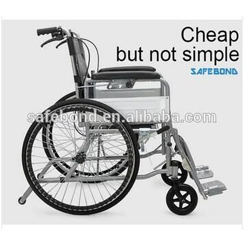 High Quality Sturdy Wheelchair/Soft Manual Wheelchair /Steel Folding Chromed Manual Wheelchair
