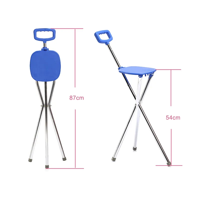Rehabilitation Therapy Supplies walking stick with seat for old people