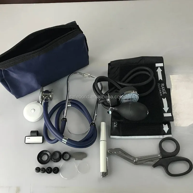 High Quality Doctor Medical Kit Cheap Nurse Kit Portable Stethoscope Kit Electric Blood Pressure Monitor Ce OEM Sphygmomanometer