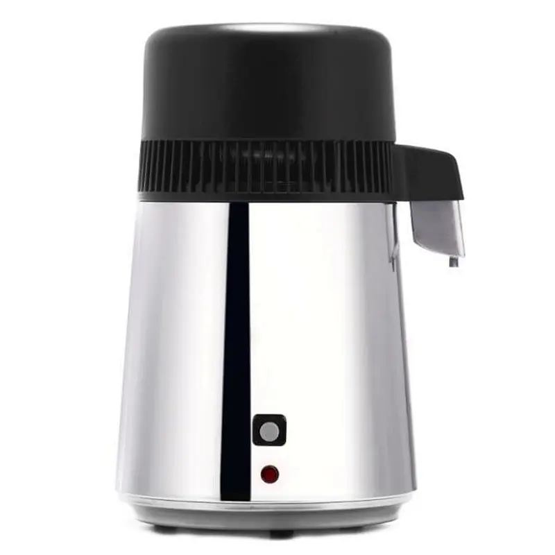 Lab Clinic Home Use 4 L Stainless Steel Pure Water Distiller with Glass Bottle