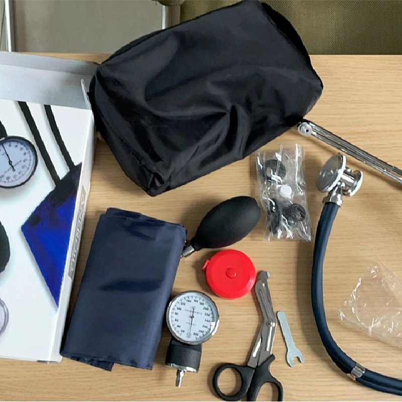 High Quality Doctor Medical Kit Cheap Nurse Kit Portable Stethoscope Kit Electric Blood Pressure Monitor Ce OEM Sphygmomanometer