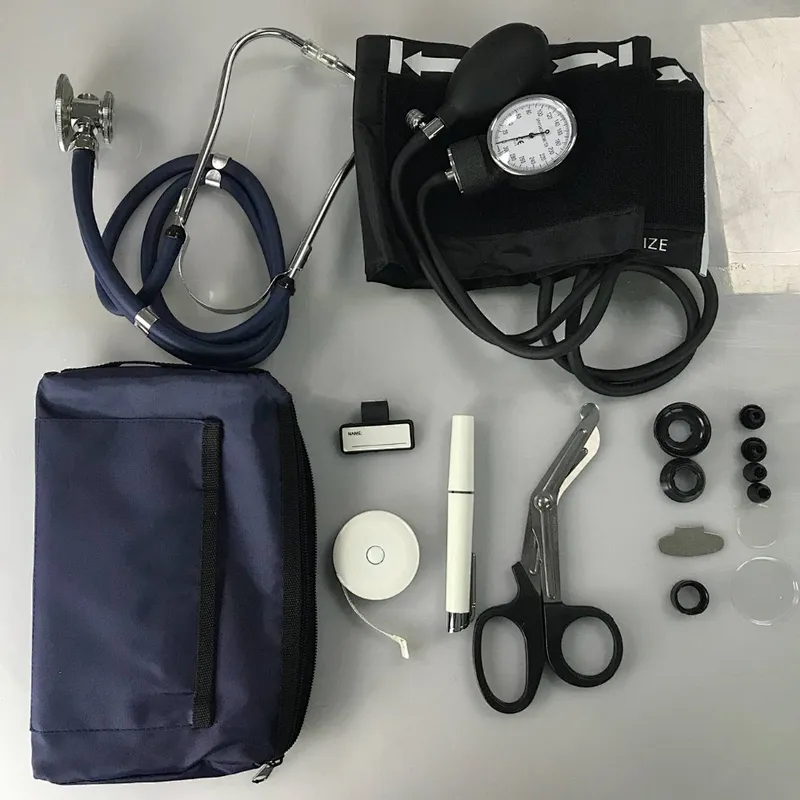 High Quality Doctor Medical Kit Cheap Nurse Kit Portable Stethoscope Kit Electric Blood Pressure Monitor Ce OEM Sphygmomanometer
