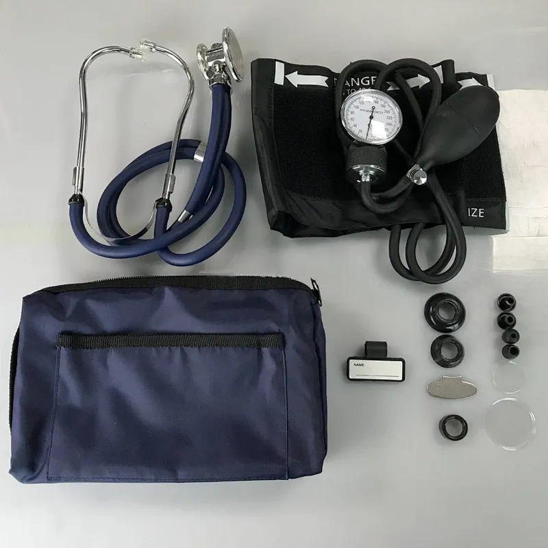 High Quality Doctor Medical Kit Cheap Nurse Kit Portable Stethoscope Kit Electric Blood Pressure Monitor Ce OEM Sphygmomanometer