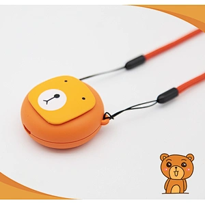 Mini Bear shape personal  portable air purifier necklace ionizer wearable type for home