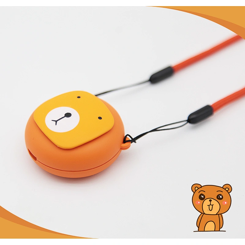 Mini Bear shape personal  portable air purifier necklace ionizer wearable type for home