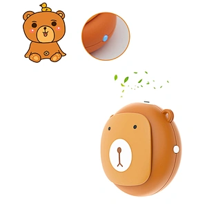 Mini Bear shape personal  portable air purifier necklace ionizer wearable type for home