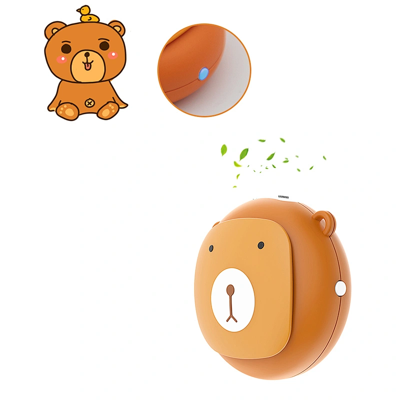 Mini Bear shape personal  portable air purifier necklace ionizer wearable type for home