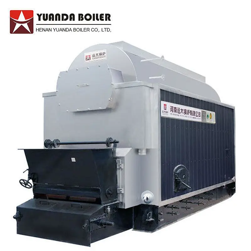 DZL automatic feed 1 to 8 ton coal biomass wood chips pellet palm shell fired steam boiler