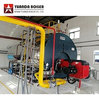 WNS 1 to 20 Ton Industrial Fire Tube Natural Gas Diesel Heavy Oil Lpg Fired Steam Boiler For Sale